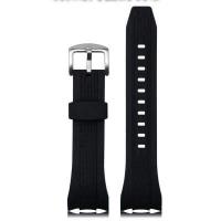 ราคา สายนาฬิกาชาย26มม กว้างสร้อยข้อมือซิลิโคนสำหรับ SEIKO Seiko VELATURA SRH Series SPC007ยาง Arc End Watchband นาฬิกาอุปกรณ์เสริม (8380585348)
