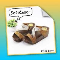 ราคา Softchoo รุ่น F1356 รองเท้าแตะผู้หญิง รองเท้าลำลอง รองเท้าโซฟา นวดเท้า ราคาถูก รองเท้าแฟชั่นพร้อมส่งรุ่นใหม่ รองเท้าสุขภาพแบรนด์แท้ Longtown (9445634711)