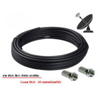 ราคา สายนำสัญญาณ PSI RG6 เลือกความยาว 1 50 เมตร พร้อมเข้าหัวเสาอากาศ และจานดาวเทียม (12840421049)