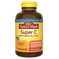 ราคา Nature Made Super C Vitamin D3 Zinc 200 เม็ด (19286928383)