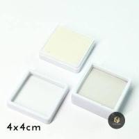 ราคา กล่องใส่พลอย ตลับใส่พระ กล่องใส่อัญมณี สีขาวภายในฟองน้ำสีแดงคละไซร์ (19874006872)