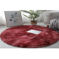 ราคา พรมขนสัตว์ทูโทนวงกลม พรมปูพื้นขนนุ่ม พรมปูห้องนอน พรมปูพื้นห้องนั่งเล่นขนาด100 100ซม (15180626630)