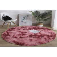 ราคา พรมขนสัตว์ทูโทนวงกลม พรมปูพื้นขนนุ่ม พรมปูห้องนอน พรมปูพื้นห้องนั่งเล่นขนาด100 100ซม (15180626633)
