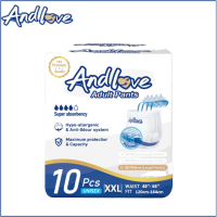 ราคา 24h to send ANDLOVE ผ้าอ้อมผู้ใหญ่ M L XL XXL 10 Pcs 1 Pack กางเกงแบบดึงขึ้นสำหรับผู้ใหญ่ ป้องกันการรั่ว (20269587292)