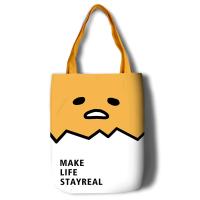 ราคา Gudetama Gudetama Gudetama กระเป๋าช้อปปิ้งไข่ขี้เกียจกระเป๋าสะพายไหล่ผ้าใบกระเป๋าถือเรียบง่ายสำหรับผู้หญิง (11809683707)