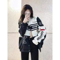 ราคา เสื้อแจ็คเก็ตเบสบอล แขนยาว ถอดออกได้ สไตล์วินเทจ แฟชั่นอเมริกัน สำหรับผู้ชายและผู้หญิง W78319 ผ้าร่มแบบบาง (17131522996)