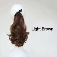 ราคา 30ซม แฮร์พีชหางม้า ผมปลอม ผู้หญิง วิกผมหยิกสั้นยางรัดผมหางม้าสำหรับสุภาพสตรีสาวสะดวกวิกผมหางม้าต่อผม แฟชั่น ผมปลอม (7462558762)