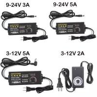ราคา อะแดปเตอร์ Adapter AC to DC ต่อไฟเข้า AC 100 240V ถึง DC 3 24V DC9 24V DC3 12V 1A 2A 3A 5A 10A ปรับแรงดันไฟฟ้า แบบอะแดปเตอร์แหล่งจ่ายไฟ US Plug (19264701840)