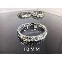 ราคา S 220 ขายถูก สร้อยข้อมือสแตนเลสแท้ ขนาด8mm10mm12mm สร้อยข้อมือสแตนเลส เลสข้อมือ สแตนเลส316L งานเกรดพรีเมี่ยมตะขอเข้ารูป (15602914212)