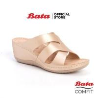 ราคา ฺBata COMFIT รองเท้าเพื่อสุขภาพ Comfortwithstyle รองเท้าส้นตึก รองเท้าลำลอง รองเท้าแบบสวม รองเท้าใส่สบาย สำหรับผู้หญิง สีเบจ รหัส 7618685 (7638617430)