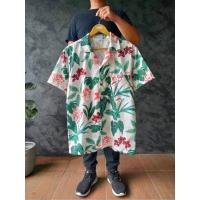 ราคา Zanischo เสื้อฮาวาย พิมพ์ลายใบไม้ สไตล์เกาหลี ผ้าบางเบา ใส่สบายไม่ต้องรีด (19509422171)