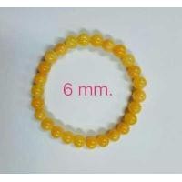 ราคา กำไลหินแท้ หินบุษราคัม หินขนาด 6 มิล (634830882)