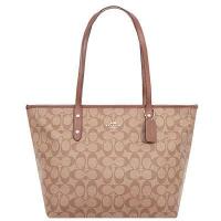 ราคา COACH F36876 ซิปกระเป๋าช้อปปิ้งกระเป๋าผู้หญิงกระเป๋าสะพายไหล่ ทอธ (9604746835)