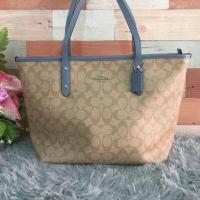 ราคา COACH F36876 ซิปกระเป๋าช้อปปิ้งกระเป๋าผู้หญิงกระเป๋าสะพายไหล่ ทอธ (12266380273)