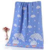ราคา ผ้าเช็ดตัวสาลู ขนาด 70 140cm COTTON 100 ซับน้ำดี ผ้าเช็ดตัวสาลูทอ3ชั้น (18878913200)