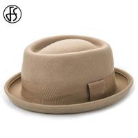 ราคา วินเทจพายหมูหมวกผู้ชายปีกกว้างผ้าขนสัตว์สักหลาด Fedora หมวกสีดำโบสถ์แจ๊สริบบิ้นสักหลาดปานามาเครื่องประดับหมวกสุภาพบุรุษ (14470984630)