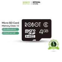 ราคา เมมโมรี่การ์ด Micro SD Card Memory Class 10 ROBOT 4GB รองรับ มือถือ กล้องวงจรปิด กล้องหน้ารถยนต์ (20386427114)