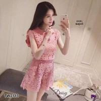 ราคา Chompoo Fashions ชุดเซ็ท ชุดเซท 2ชิ้น เสื้อ กางเกงขาสั้น ผ้าลูกไม้ลายไกล้เคียง เสื้อทรงหลวม ไหล่บ่าล้ำ สีเทา (19937015057)