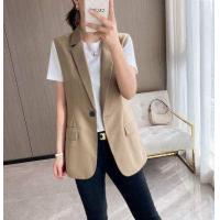 ราคา เสื้อสูทแขนกุด blazer แขนกุด เสื้อกั๊กสำหรับผู้หญิงแขนกุดเสื้อเวอร์ชั่นเกาหลีใหม่ทุกการแข่งขันเสื้อกั๊กสูทสีดำผู้หญิง (16120641650)