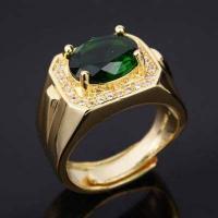 ราคา หลากหลายแฟชั่นผู้ชายสแควร์มรกตแหวนงานแต่งงานเพทายแหวนครบรอบเครื่องประดับของขวัญ Cincin ขนาด6 11 (15160084408)