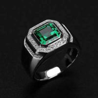 ราคา หลากหลายแฟชั่นผู้ชายสแควร์มรกตแหวนงานแต่งงานเพทายแหวนครบรอบเครื่องประดับของขวัญ Cincin ขนาด6 11 (15160084425)