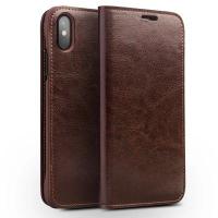 ราคา QIALINO Case for iPhone XS Handmade Genuine Leather Wallet Card Slot Case for iPhone Xs max Luxury Ultra Slim Flip Cover (13143337176)