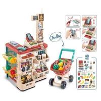 ราคา Home Supermarket ชุดของเล่น จำลองซุปเปอร์มาเก็ต รถเข็น (16827739868)