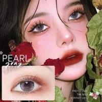 ราคา COD คอนแทคเลนส์พริตตี้ดอล Pretty doll Contact Lens รุ่น Pearl แนวธรรมชาติ ค่าสายตา ปกติ สี Gray brown 0 00 6 00 (7725313060)