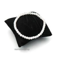 ราคา ICEQUARTZ หินเกล็ดหิมะ ไอซ์ควอตซ์ เลือกขนาดเม็ดหินได้ 4 16 มม หินแห่งการชำระล้าง สร้อยข้อมือหินแท้ by siamonlineshop (18294159846)