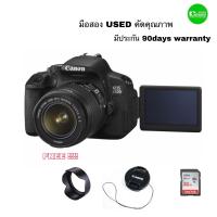 ราคา Canon EOS 650D 18 55mm Kit กล้องพร้อมเลนส์ สุดคุ้ม 18MP Full HD จอใหญ่ Selfie 3 LCD Touch used มือสองคุณภาพประกันสูง3เดือน (12502308032)