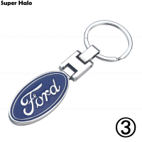 ราคา New Alloy โลโก้โลหะรถจักรยานยนต์พวงกุญแจพวงกุญแจรถสำหรับ Ford (7744452418)