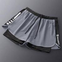 ราคา กางเกงวิ่งขาสั้น 2 in 1 มีกระเป๋าหลัง มีซับใน กางเกงกีฬา กางเกงออกกำลังกาย Sport pants กางเกงกีฬาขาสั้น (10289079609)