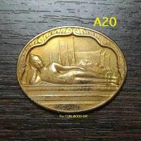 ราคา เหรียญพระนอน พระพุทธไสยาสน์วัดพระเชตุพน วัดโพธิ์ หลัง ภปร เฉลิมพระชนมพรรษา5รอบ ร ๙ เนื้อทองเหลืองบรอนซ์ปี2530 (16643150542)