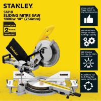 ราคา STANLEY SM18 เลื่อยองศา เลื่อยองศาสไลด์ 10 นิ้ว 1 800W รุ่น SM18 แท่นตัดองศา สไลด์ แท่นตัดองศาสไลด์ (11626744733)