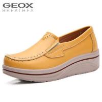 ราคา GEOX รองเท้าหนังสีดําผู้หญิง Geox รุ่นใหม่ พับได้ พื้นหนา สไตล์ล้ำสมัย (18998137241)