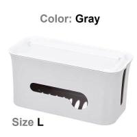 ราคา กล่องเก็บสายไฟ กล่องเก็บปลั๊กไฟ กล่องเก็บสายชาร์จ มีฝาปิด Cable Management Box Cable Storage Box (16039581153)