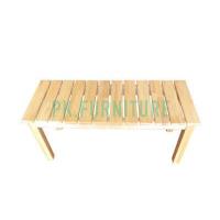 ราคา เก้าอี้ เก้าอี้ไม้ เก้าอี้ม้านั่ง ม้านั่งระแนงแนวยาว สีธรรมชาติ (12167615889)