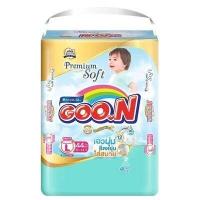 ราคา ค่าส่งถูก กูนน์พรีเมี่ยม ซอฟท์ Goon Premium ห่อใหญ่สุด แพมเพิสแบบกางเกง ความซึมซับ6แก้ว (1249924136)