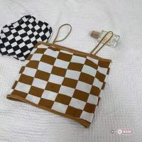 ราคา เสื้อครอปสายเดี่ยว ฟรีไซต์ อก 32 36 นิ้ว ลายสก็อต (20048302225)