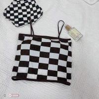 ราคา เสื้อครอปสายเดี่ยว ฟรีไซต์ อก 32 36 นิ้ว ลายสก็อต (20048302226)