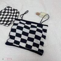 ราคา เสื้อครอปสายเดี่ยว ฟรีไซต์ อก 32 36 นิ้ว ลายสก็อต (20048302227)