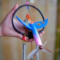 ราคา โมบายลมนกหัวจุก กระดิ่งนกไม้แกะสลัก กระดิ่งสองแท่ง (20238619026)