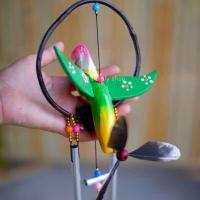 ราคา โมบายลมนกหัวจุก กระดิ่งนกไม้แกะสลัก กระดิ่งสองแท่ง (20238619027)