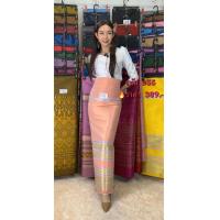 ราคา ผ้าไหมไทย ล้านนา ไหมการบินไทย ผ้าถุง ทอลาย ไหมแพรวา (11820131055)