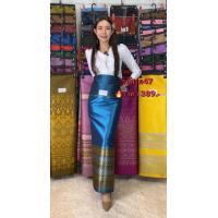 ราคา ผ้าไหมไทย ล้านนา ไหมการบินไทย ผ้าถุง ทอลาย ไหมแพรวา (11820131049)