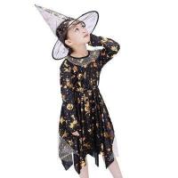 ราคา haloween ชุดฮาโลวีน ชุดแม่มด เดรสแม่มดน้อย พร้อมหมวก สำหรับเด็ก พร้อมส่ง (20545670505)