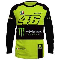ราคา แขนเสื้อใหม่ เสื้อยืดยาว valentino rossi 3d พิมพ์ตั้งแต่ s ถึง 3xl Jersey (20572057491)