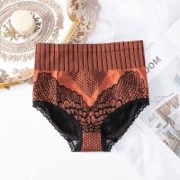 ราคา ส่งเร็วพิเศษ U 7705 กางเกงในเอวสูง ลายปีกนก (7370595788)