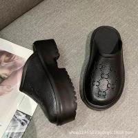 ราคา รองเท้าส้นสูง GG พื้นสีขาวครีมสูง 5CM EVA เหมาะสําหรับทุกชุด (20478646981)