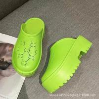 ราคา รองเท้าส้นสูง GG พื้นสีขาวครีมสูง 5CM EVA เหมาะสําหรับทุกชุด (20478646989)